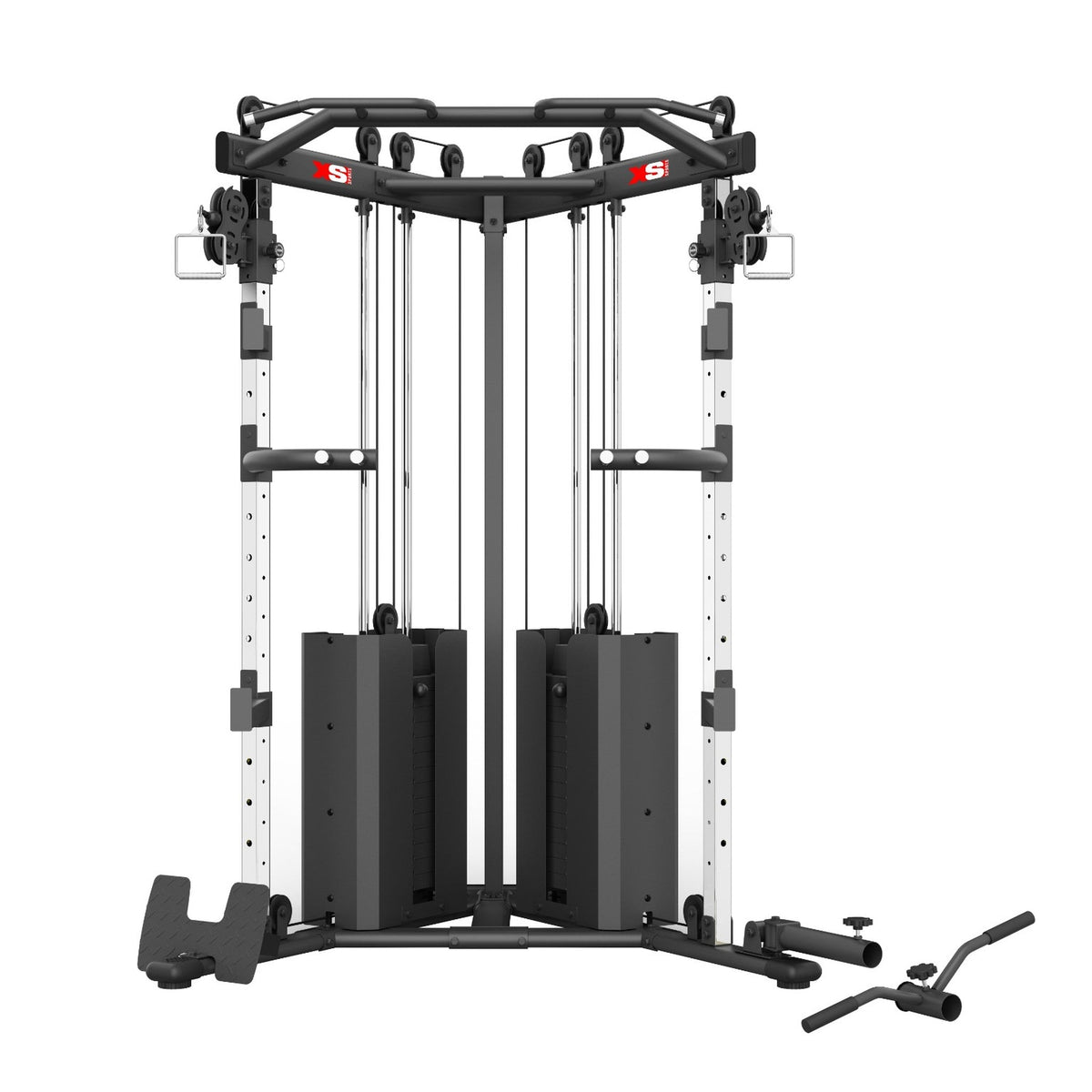 Twin Cable Crossover Machine Power Rack – Dual Pulley Functional Trainer for Home Gym DUP