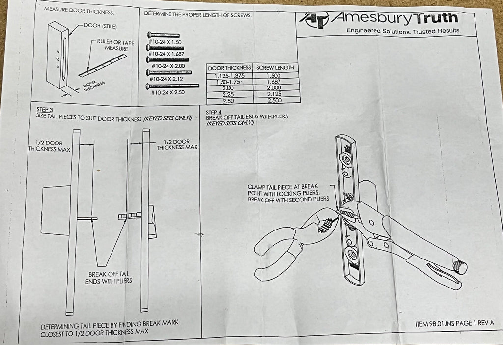 516 - W&F Upgrade Handle Handle Set Brass and Wood Handle - See Description to Order Replacement Option
