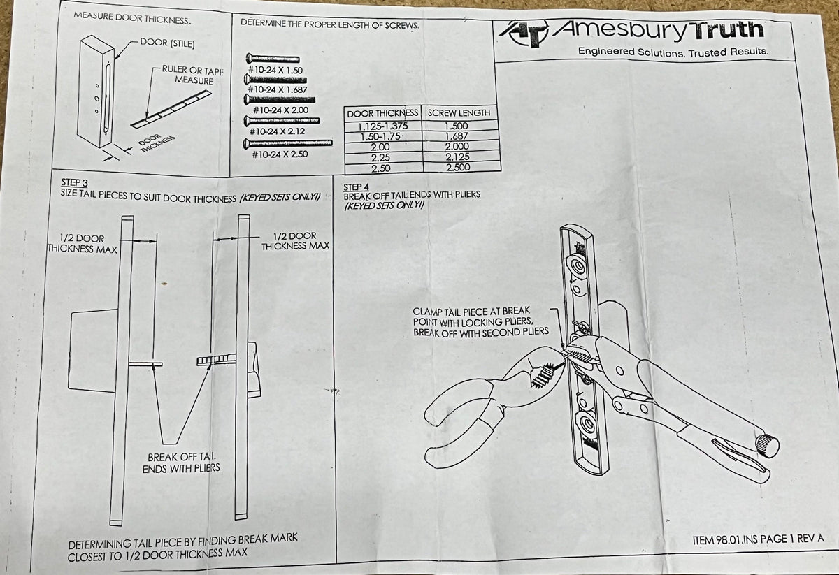 516 - W&F Upgrade Handle Handle Set Brass and Wood Handle - See Description to Order Replacement Option