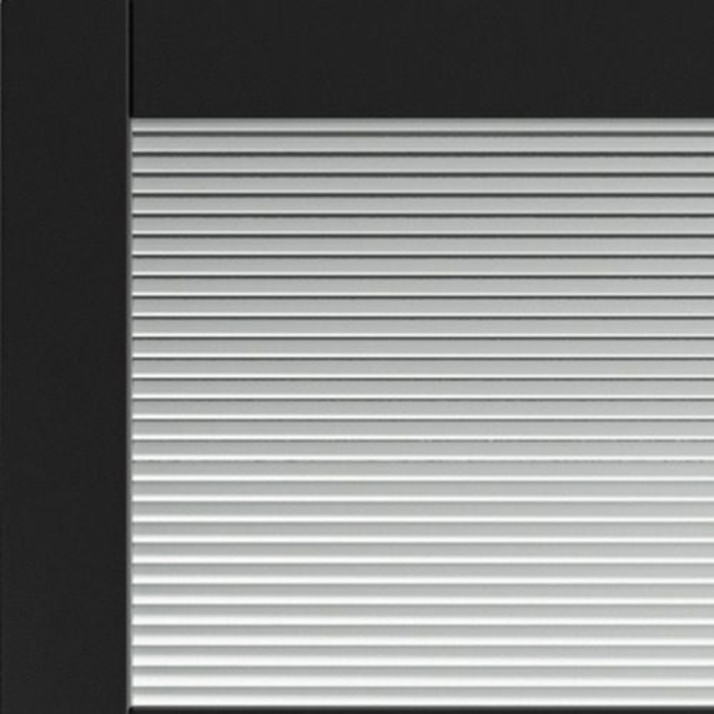 JB Kind Civic Black Reeded Horizontal Glazed Internal Door - All Sizes