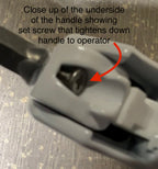 Replacement S1066 - FOR OP05 FOLDING HANDLE WITH BUTTON FOR ROTO-FRANK PRO DRIVE OPERATORS 5/16IN HEX END