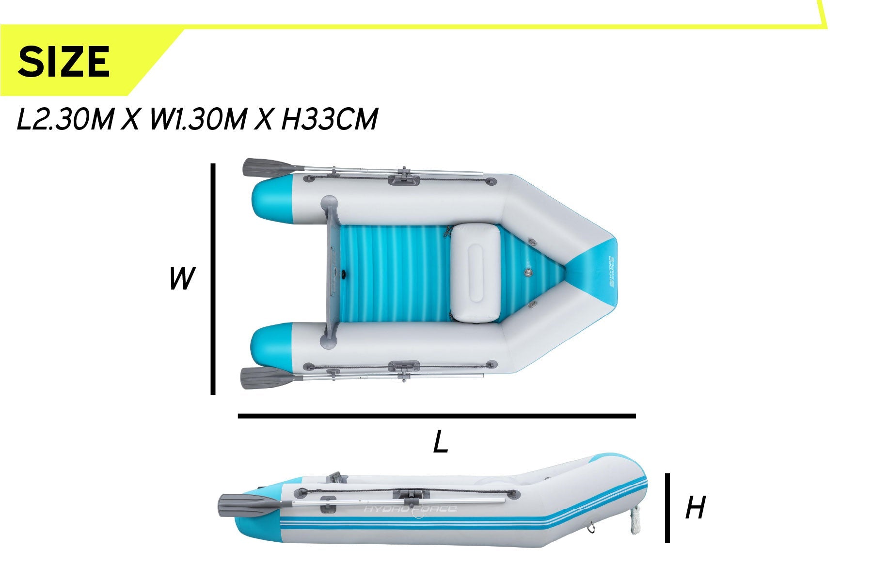 Hydro-Force 2 Person Inflatable Sport Boat Set – Corinth Elite