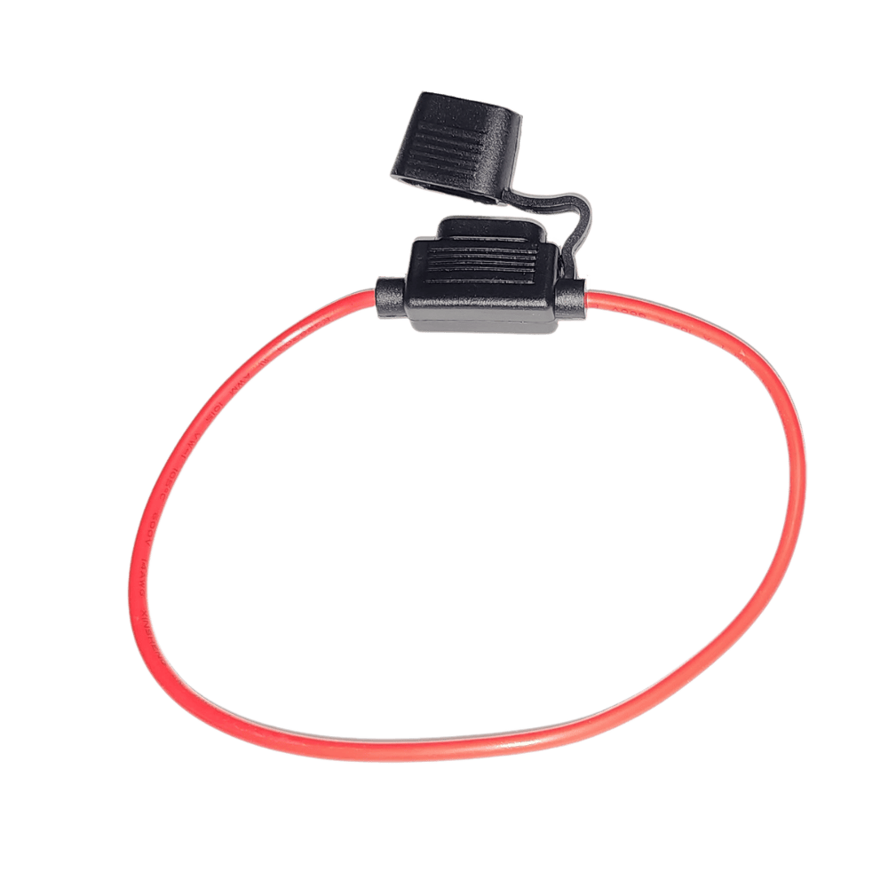 Exotronic Inline Standard Blade Fuse Holder | 14AWG Tinned Copper