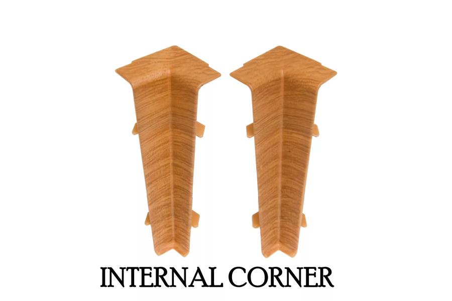 PVC Skirting Board Cable Cover 75 MM x 2500 MM Length Flexible Edge Wood Effect Profile Hi Line