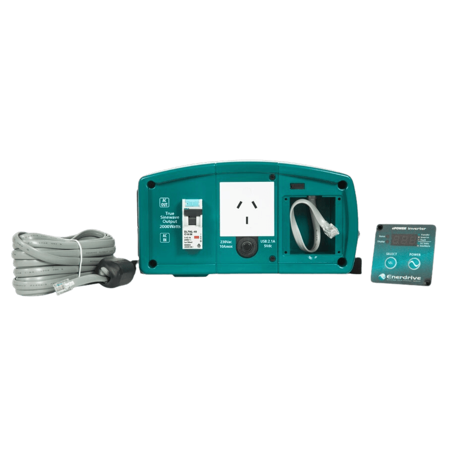 Enerdrive 24V 2000W ePower Pure Sine Wave Inverter w/ RCD & AC Transfer Switch