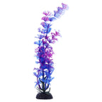 Multicoloured Plastic Aquarium Decoration Plants 10cm (Pack of 6)