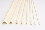 1m & 2.48m Length – Ivory PVC Corner Angle Trim 90° Plastic Edge Protector