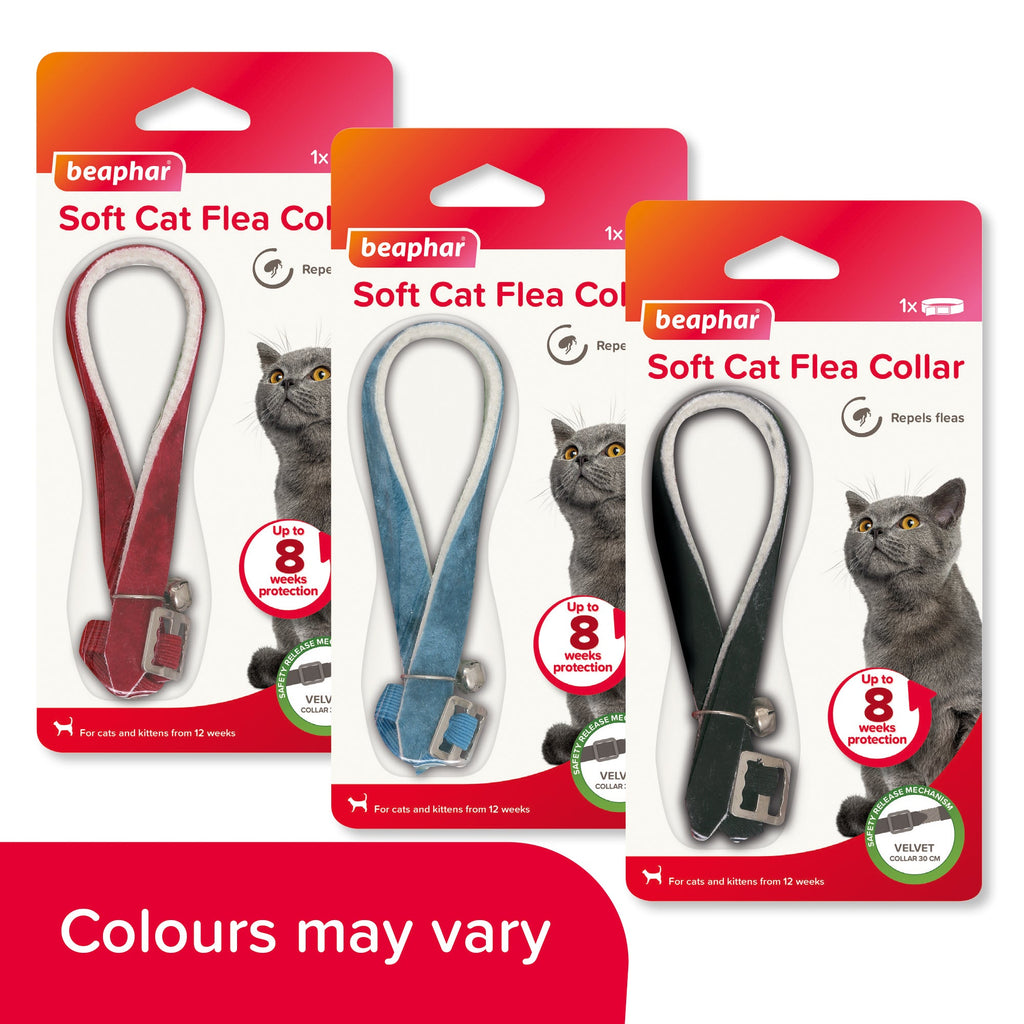 Beaphar Cat Flea Collar with Safety Elastic & Bell