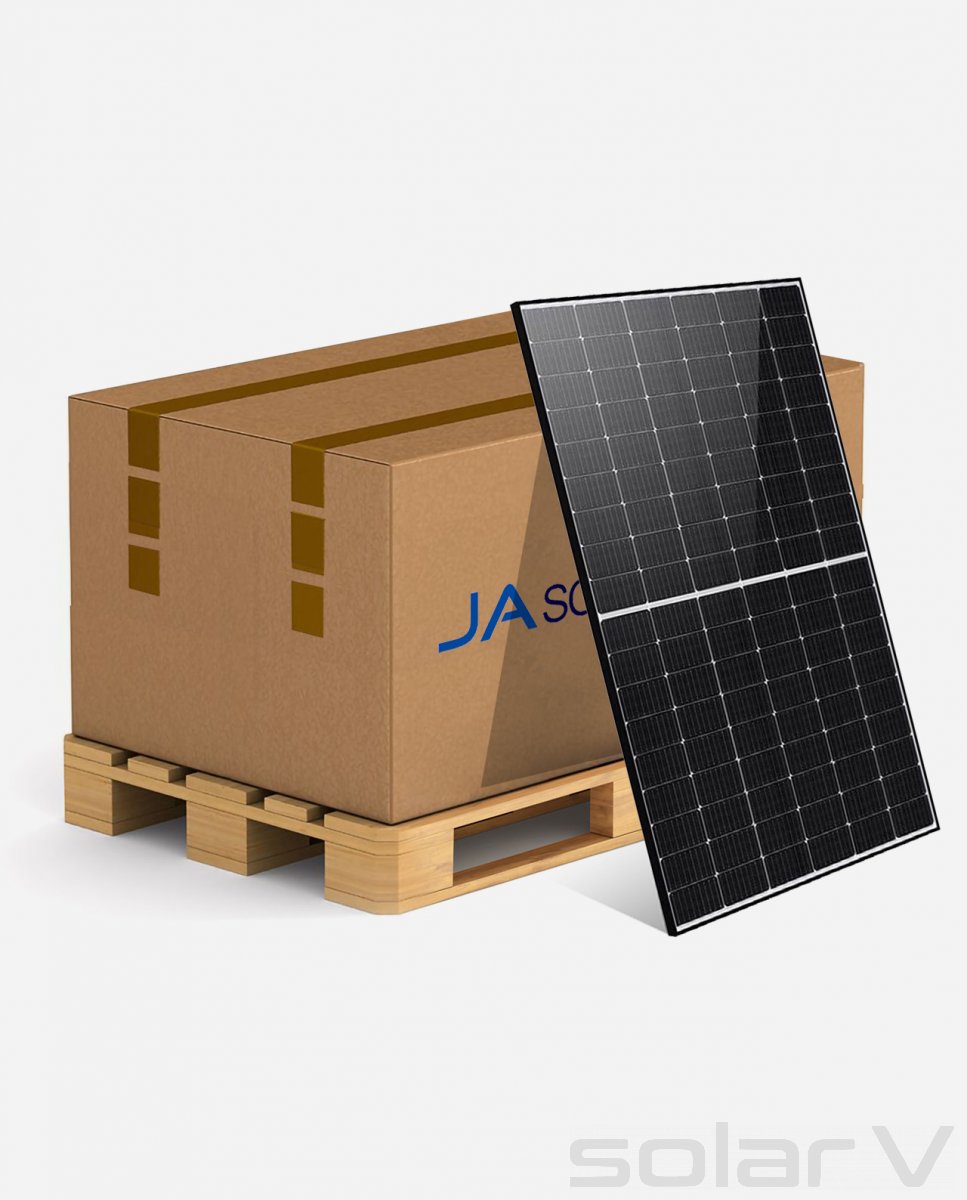 JA Solar 440W Bifacial PV Module | N-Type Mono | Black on Black | JAM54D41-440/MB