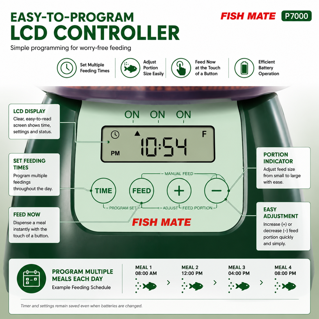 Fish Mate P7000 Pond Fish Feeder