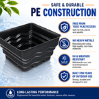 Bermuda 70L PE Preformed Pond Basin 58x58x30cm