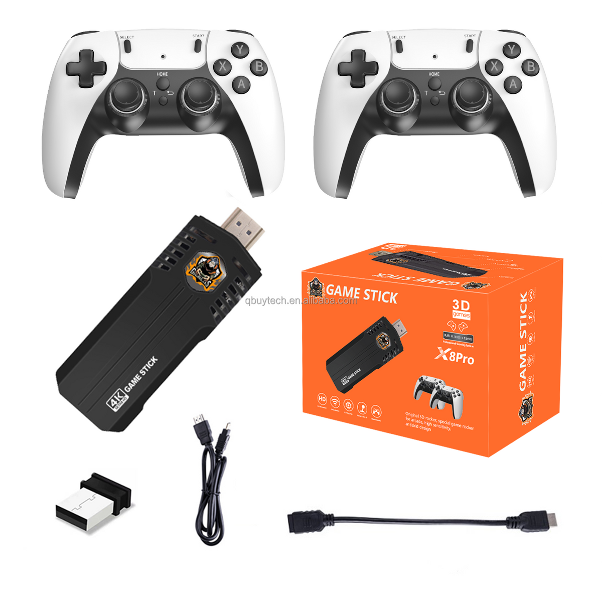 Control Joystick Inalambrico 4k X8pro Color Black