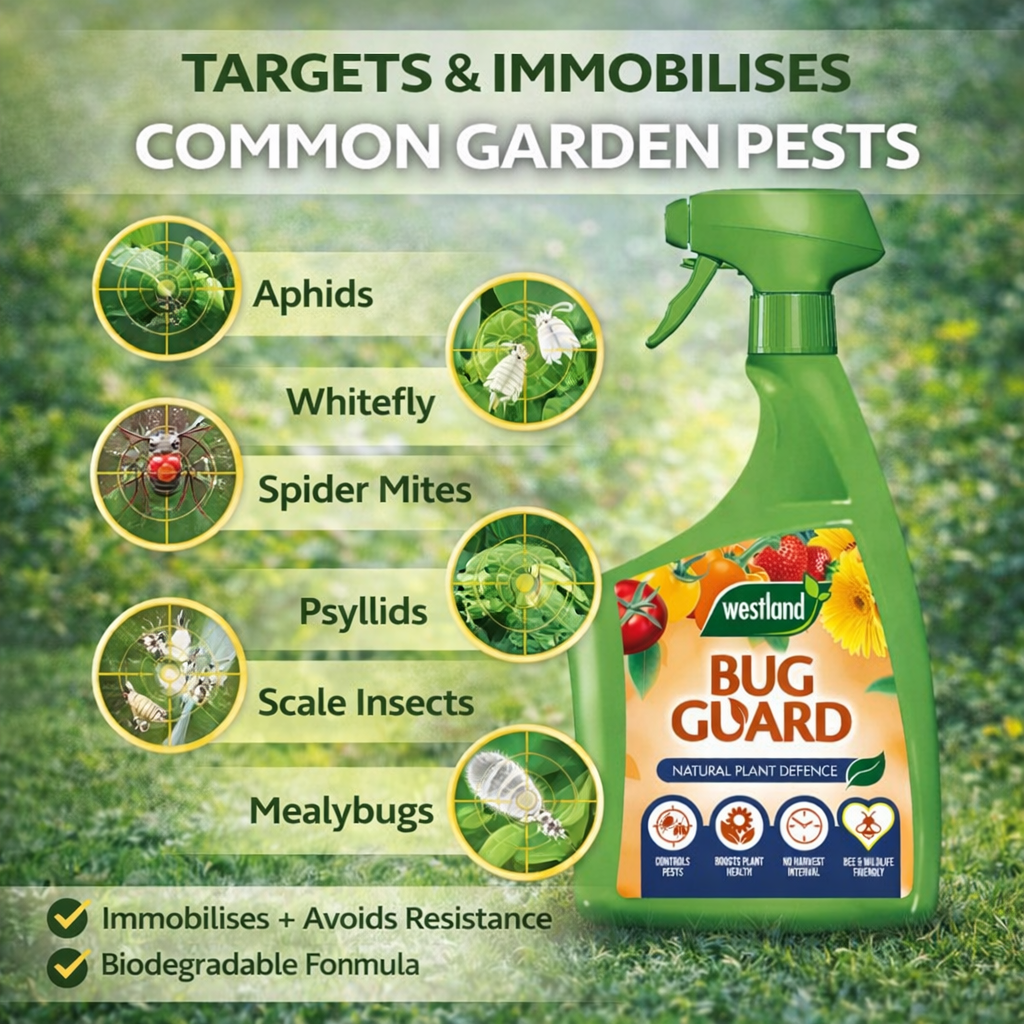 Westland Bug Guard Spray Organic Natural Pest Control For Plants 800ml