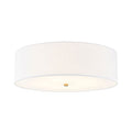 Open Box - Justice Design Group FAB-9732-WHTE-BRSS - Ceiling Fixtures Indoor Lighting