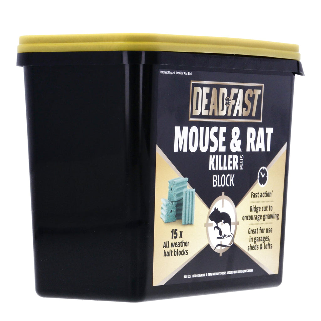 Deadfast Mouse and Rat Killer Plus 15 Block 300g