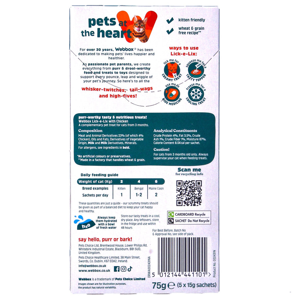 Webbox Cats Delight Lick E Lix 5 Pack