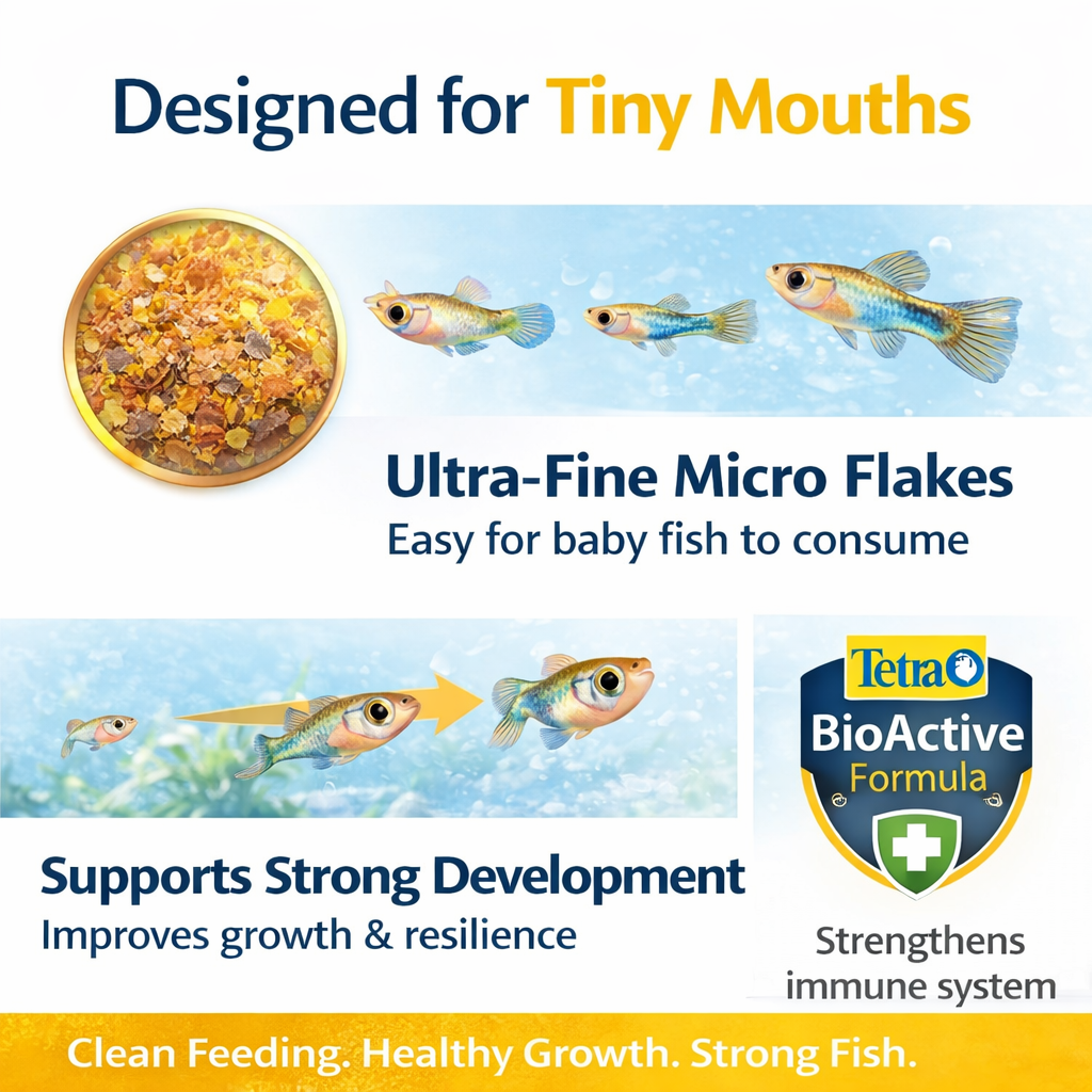 TetraMin Baby Fish Food 30g – Micro-Flake Nutrition for Fry 1cm Length