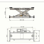 Katool KT-4M110PA 11,000 lb 4-Post Alignment Lift with 7,000 lb Rolling Jack