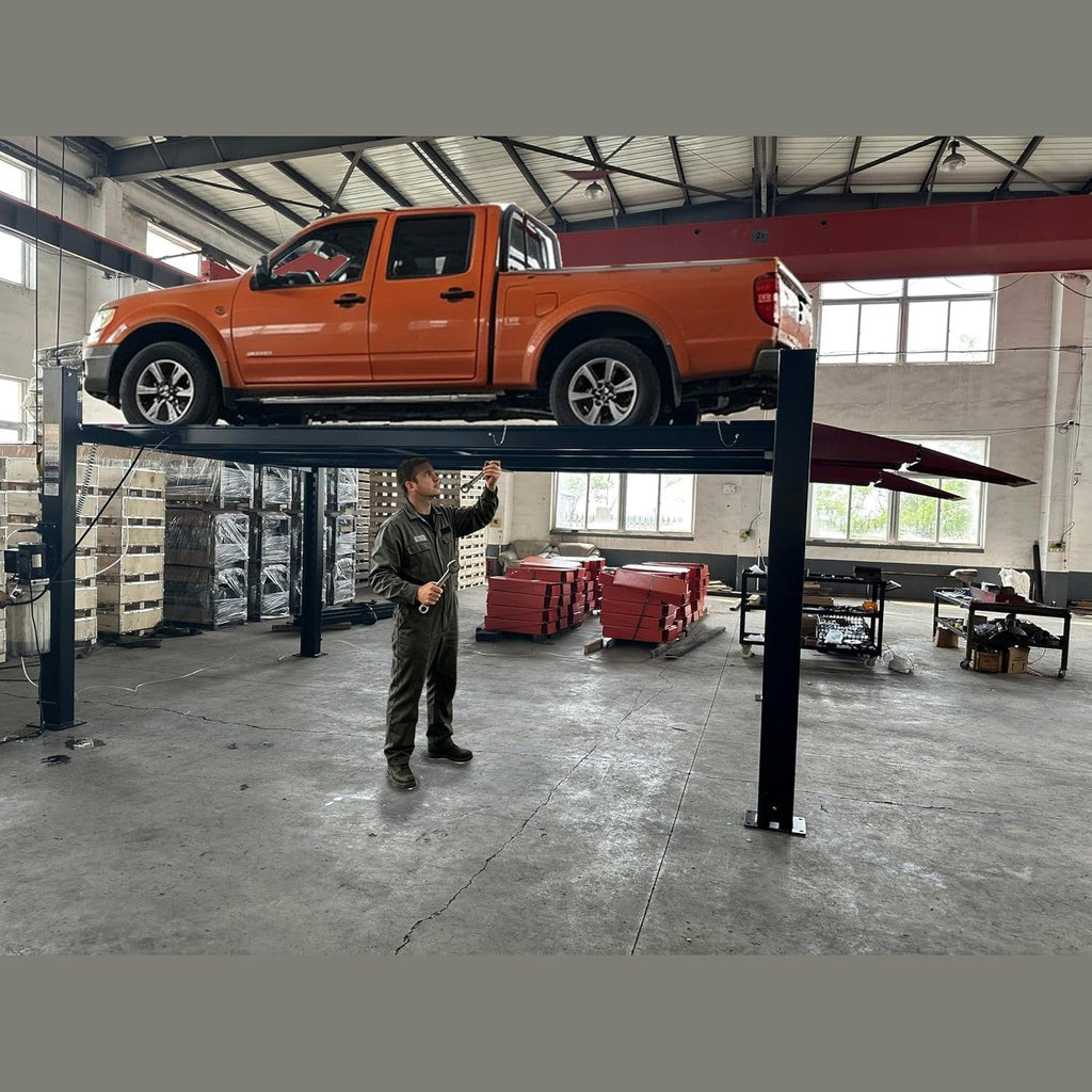 Katool KT-4M110PA 11,000 lb 4-Post Alignment Lift with 7,000 lb Rolling Jack