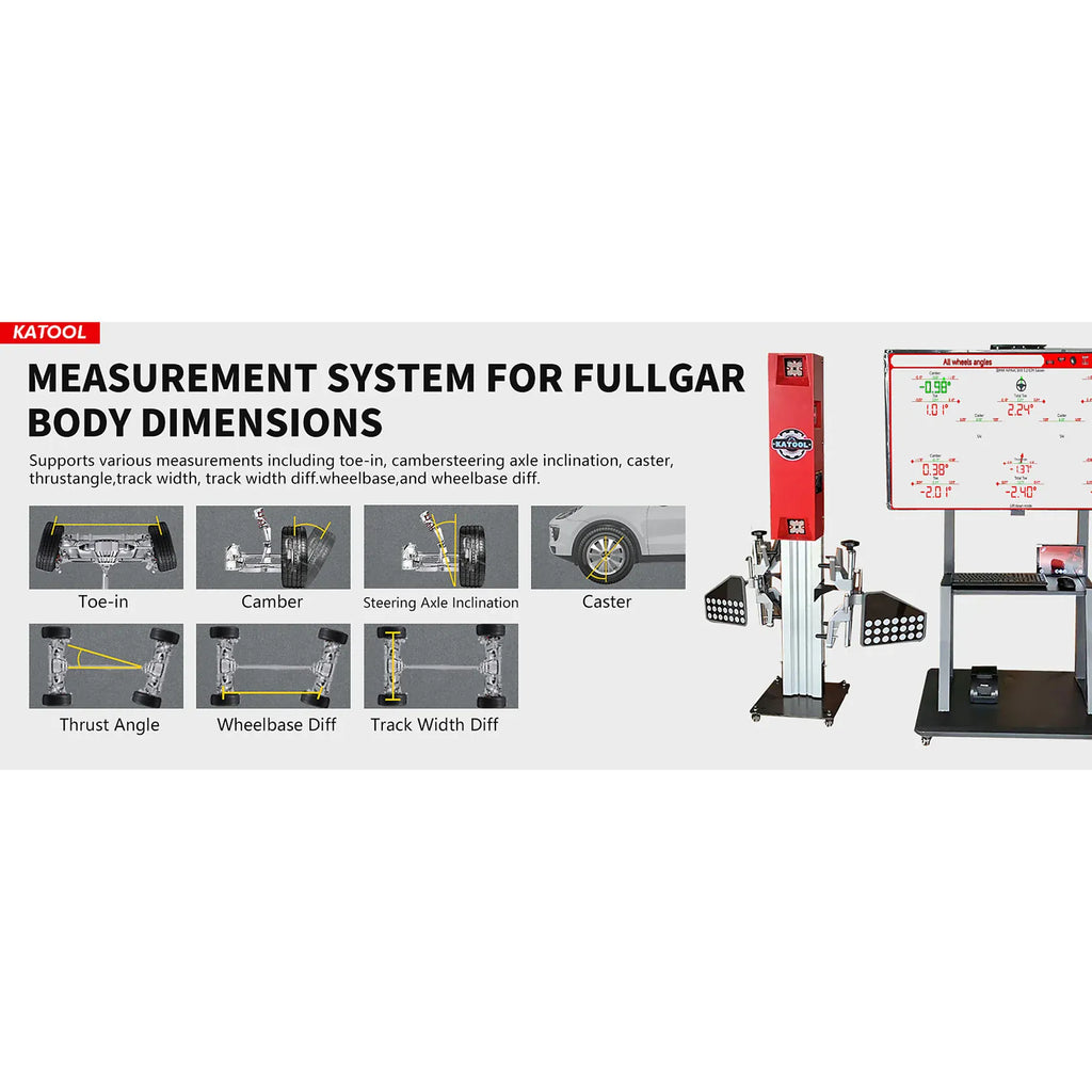 Katool KT-5DA 3D / 5D Wheel Alignment Machine with Real-Time Camera Imaging