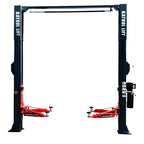 Katool KT-AS110D 11,000 lb Asymmetric Two-Post Lift — Direct Drive, Single-Point Lock Release