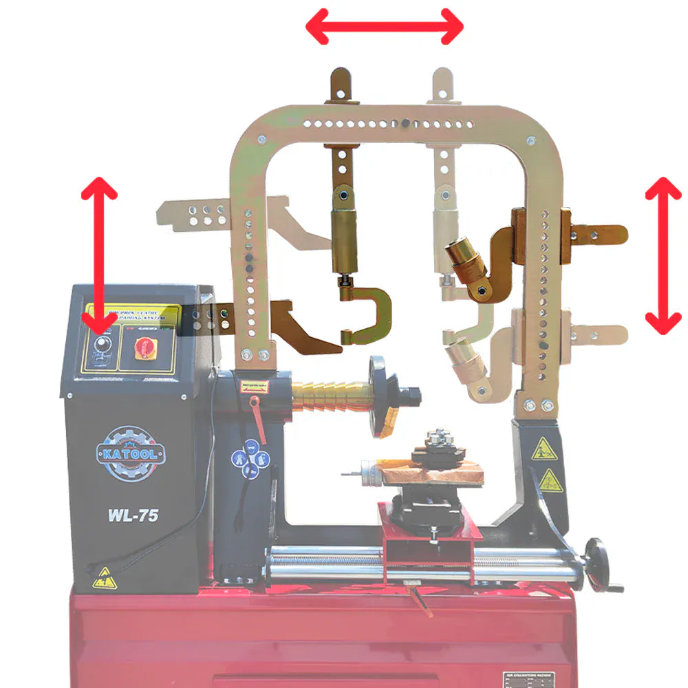 Katool KT-WL75 Rim Straightener and Wheel Lathe — Hub Repair Machine
