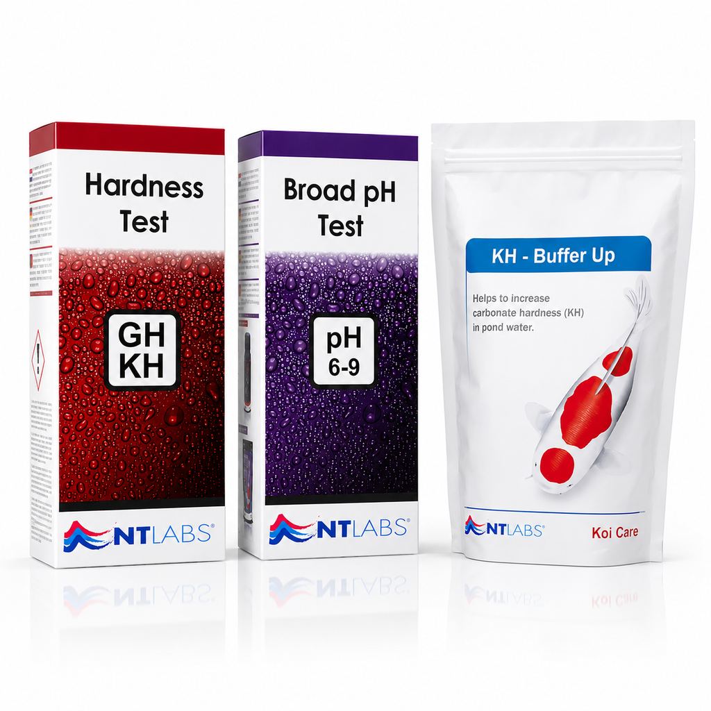 NT Labs Complete Pond KH & pH Stability Bundle – Test Kits & KH Buffer Up