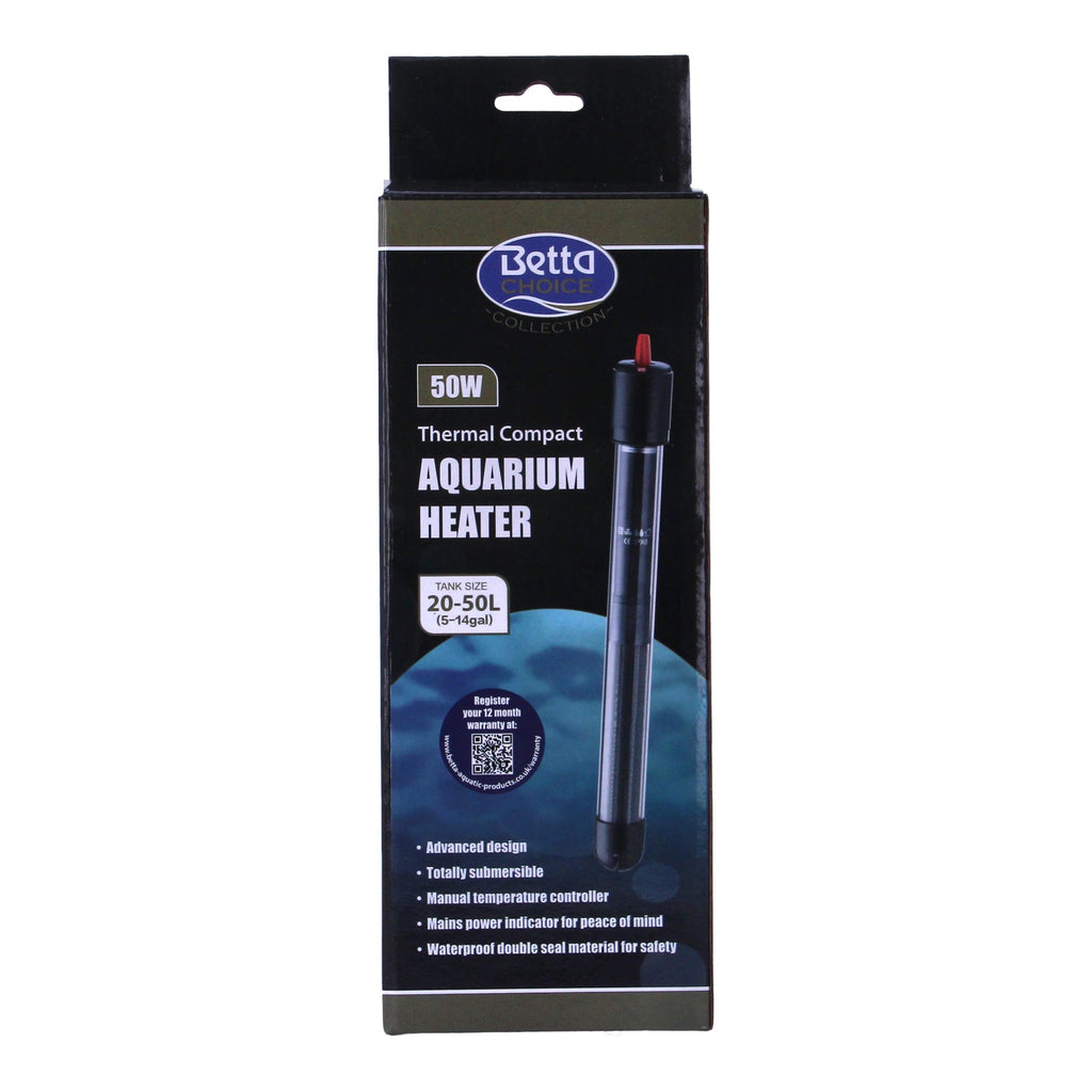 Betta Thermal 50W Submersible Aquarium Heater