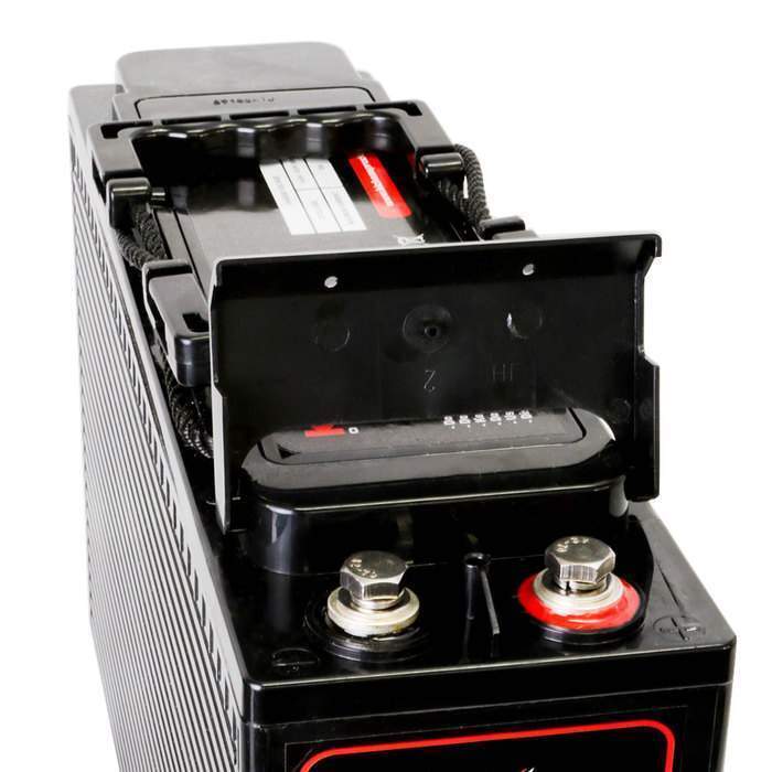 KickAss Twin 12V 120Ah Slimline Deep Cycle AGM Battery Bundle with Linking Cables - 240Ah Total Capacity