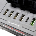 KickAss 12V Mini Control Box with 2 x Anderson, 6 x USB & 3 x Cig Sockets