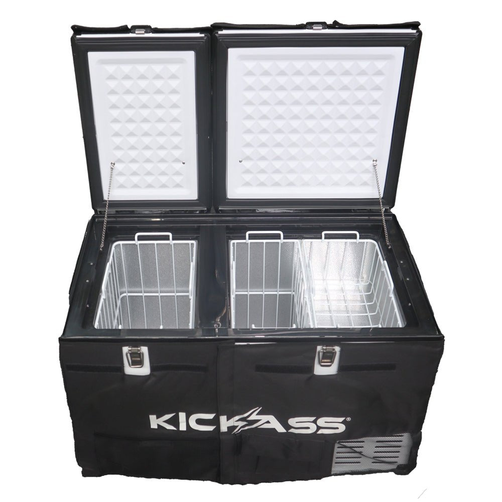 KickAss Portable 12V Fridge/Freezer - Dual Zone, 75L