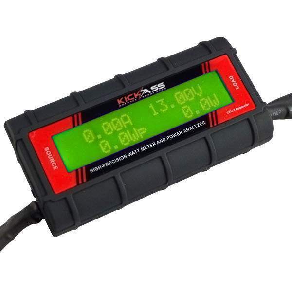 KickAss Digital DC Watt Meter for Portable 12V Solar Panels with Anderson Connection