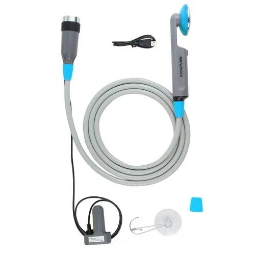 KickAss G'Day Bidet Bundle with Large Stool/Toilet/Bin & Portable 12V Camping Shower
