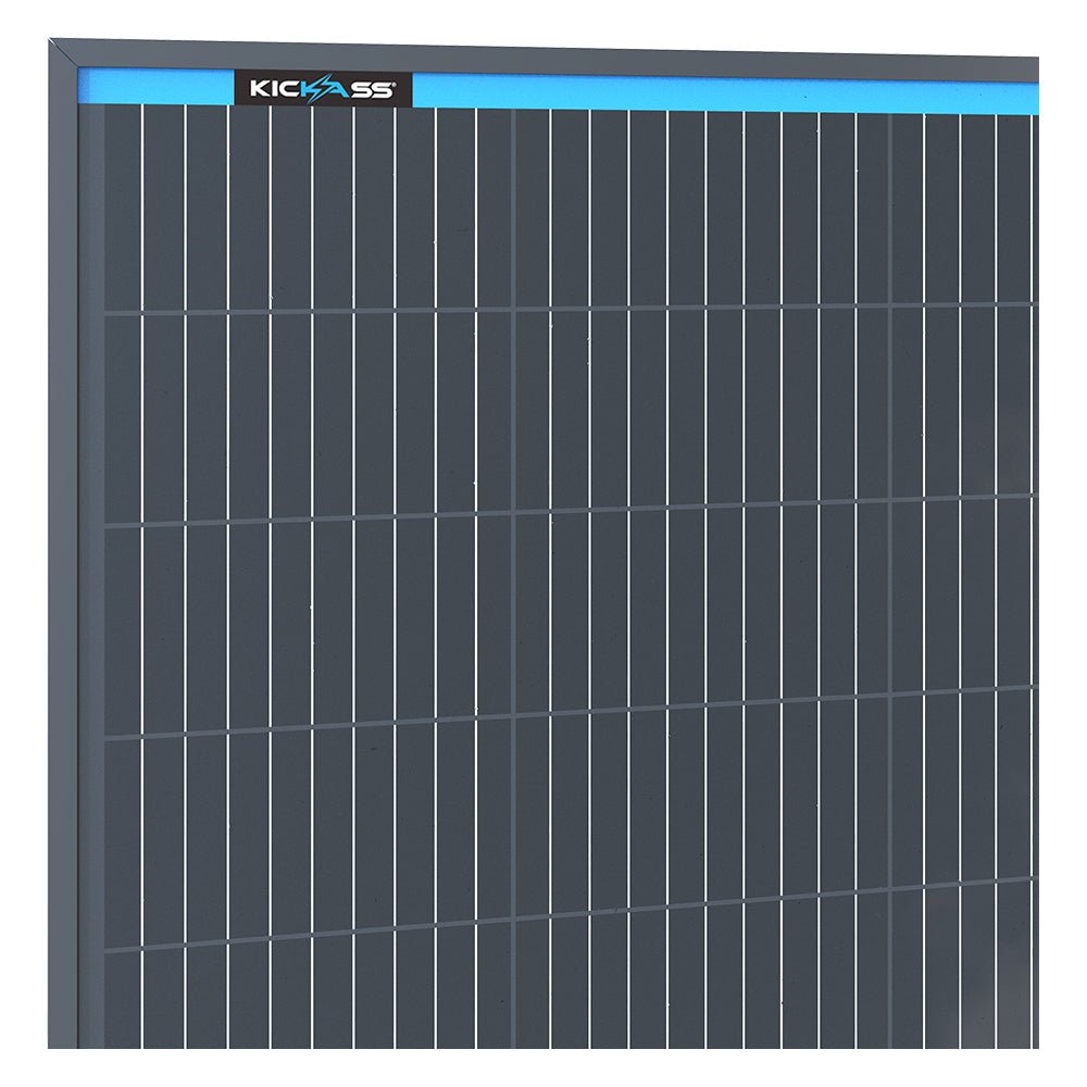 KickAss 12V 350W Fixed Solar Panel, Glass Roof Top