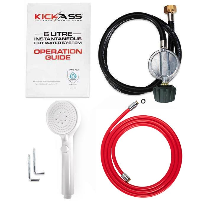 KickAss Instant Gas Hot Water System + 6L/Min Water Pump Bundle