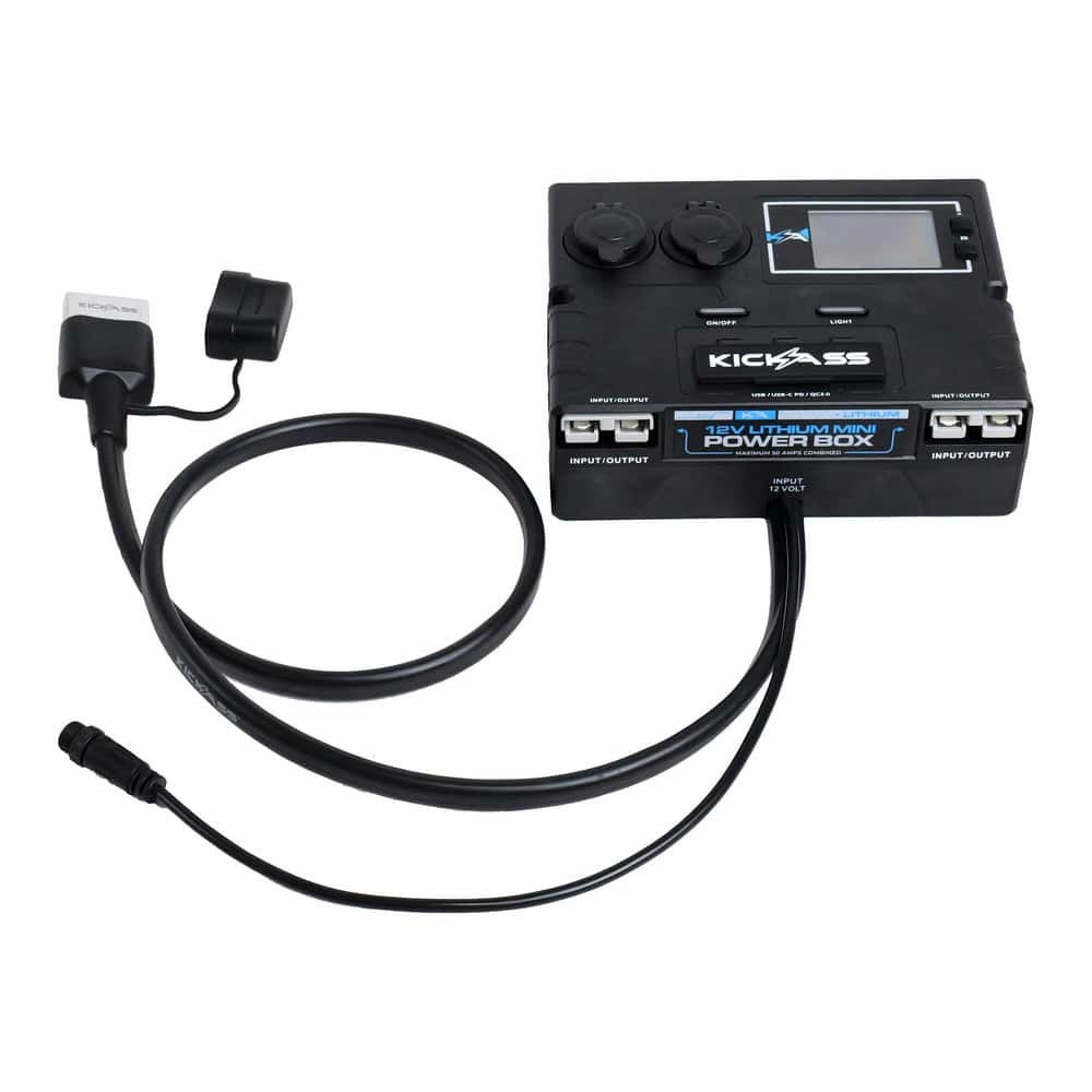 KickAss 12V Control Box & Battery Monitor - with LCD Screen