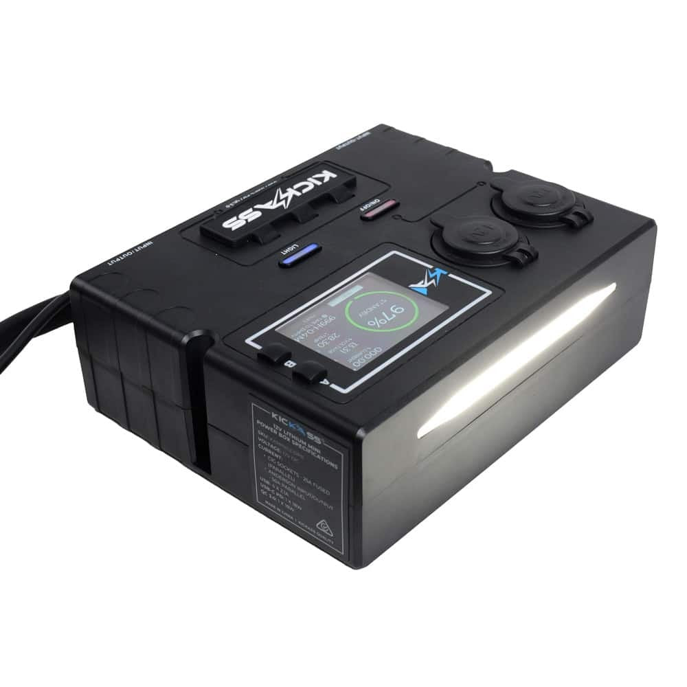 KickAss 12V Control Box & Battery Monitor - with LCD Screen