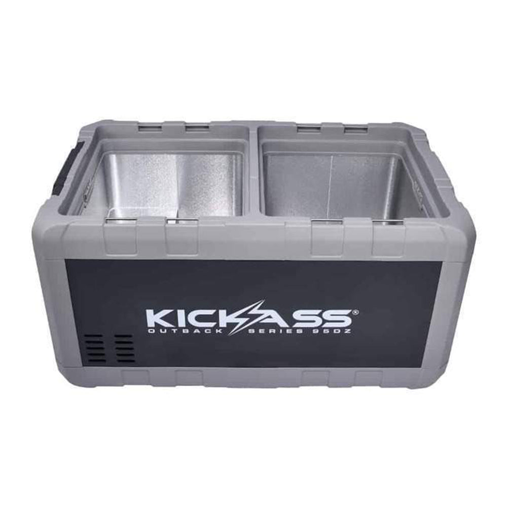KickAss Portable 12V Fridge Freezer - Dual Zone, 95L
