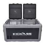 KickAss Portable 12V Fridge Freezer - Dual Zone, 95L
