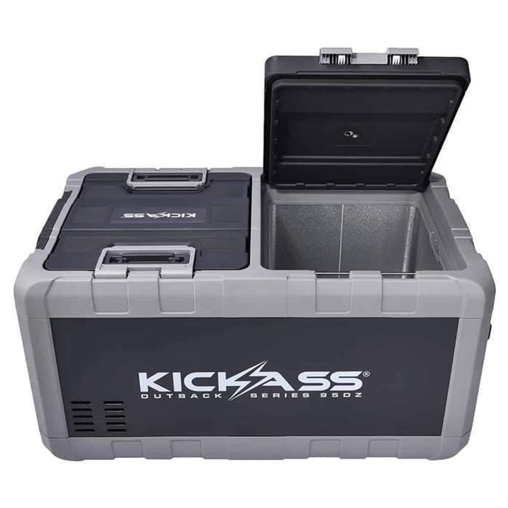 KickAss Portable 12V Fridge Freezer - Dual Zone, 95L
