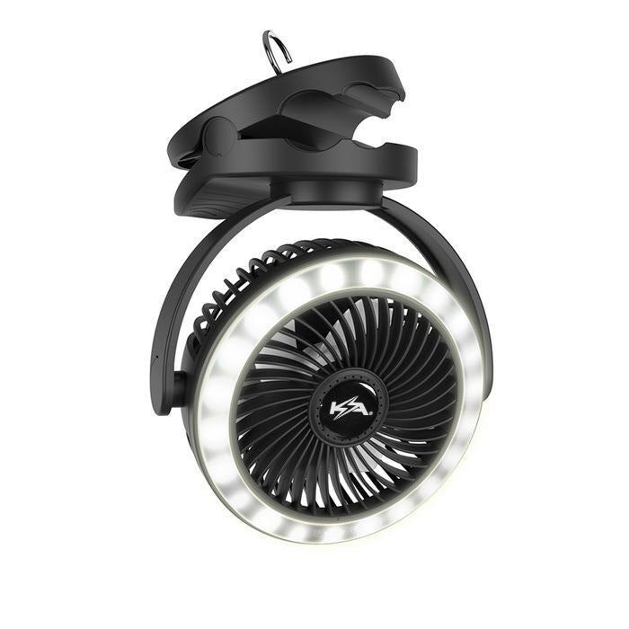 KickAss Portable Clip Fan with LED Light