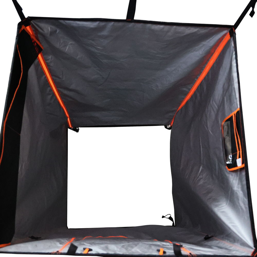 KickAss Premium Shower Awning - Black & Orange