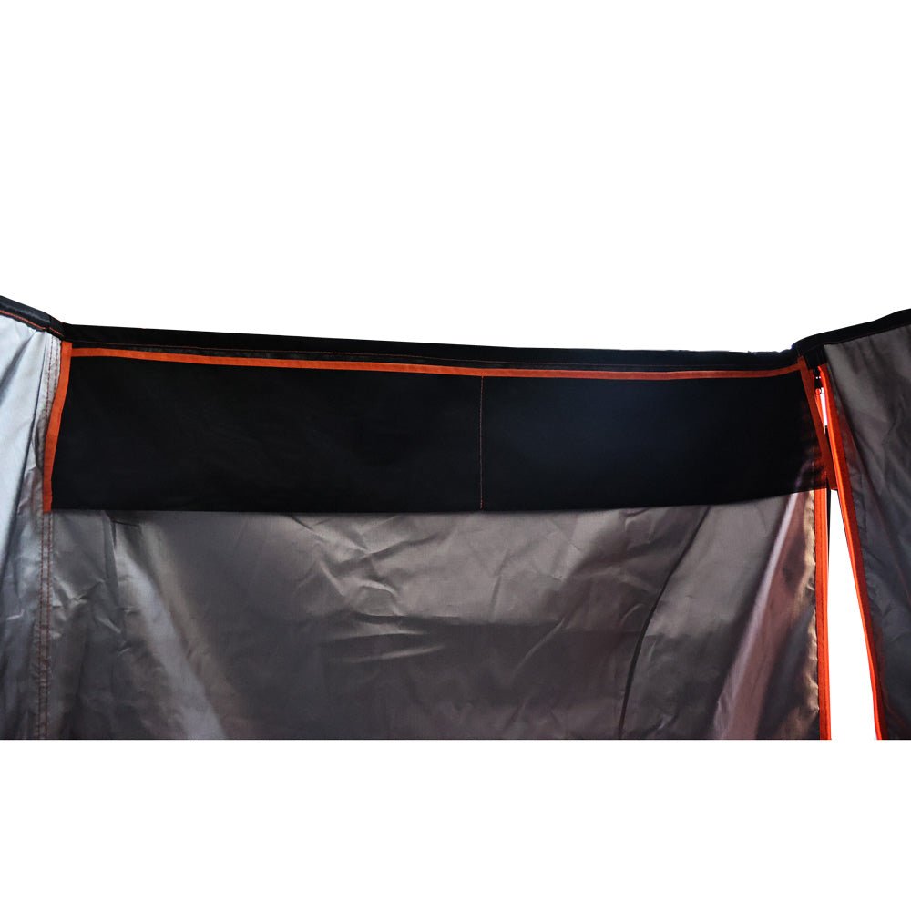 KickAss Premium Shower Awning - Black & Orange