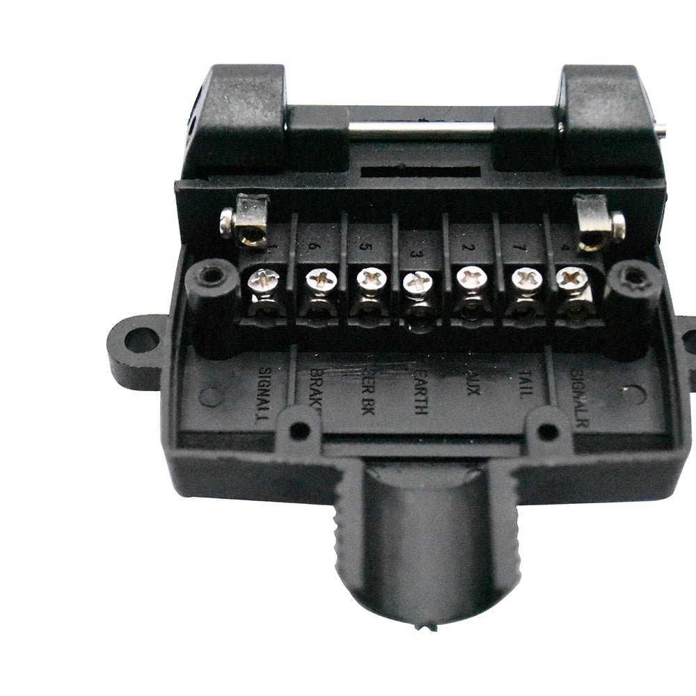 12-Pin Flat Trailer Socket Tornado Springs, Cable Gland & Normally-Open Reed Switch