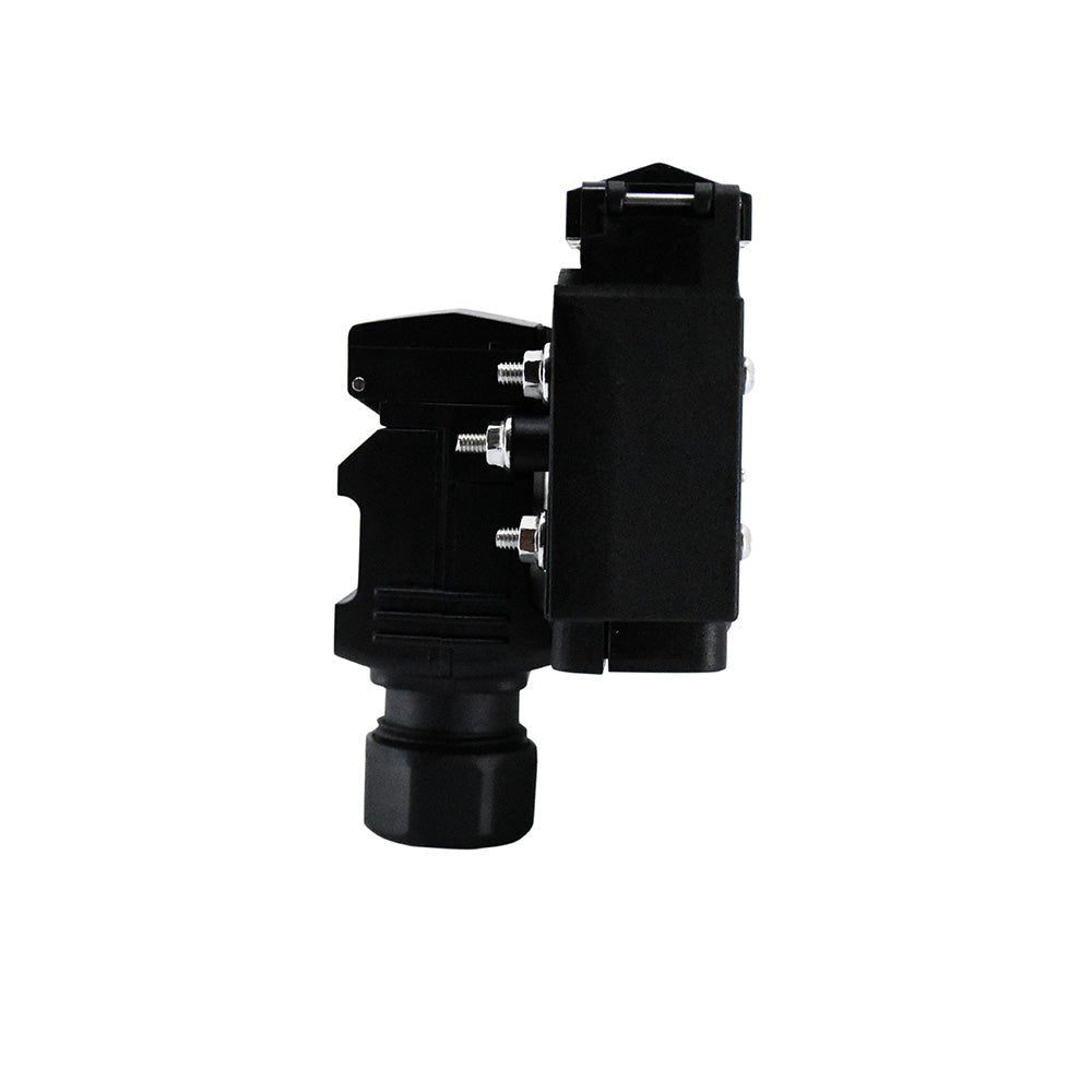 50A Anderson Style Dual Connector Cover with Mounted 12-Pin Flat Socket + Quick Screw LED Connectors
