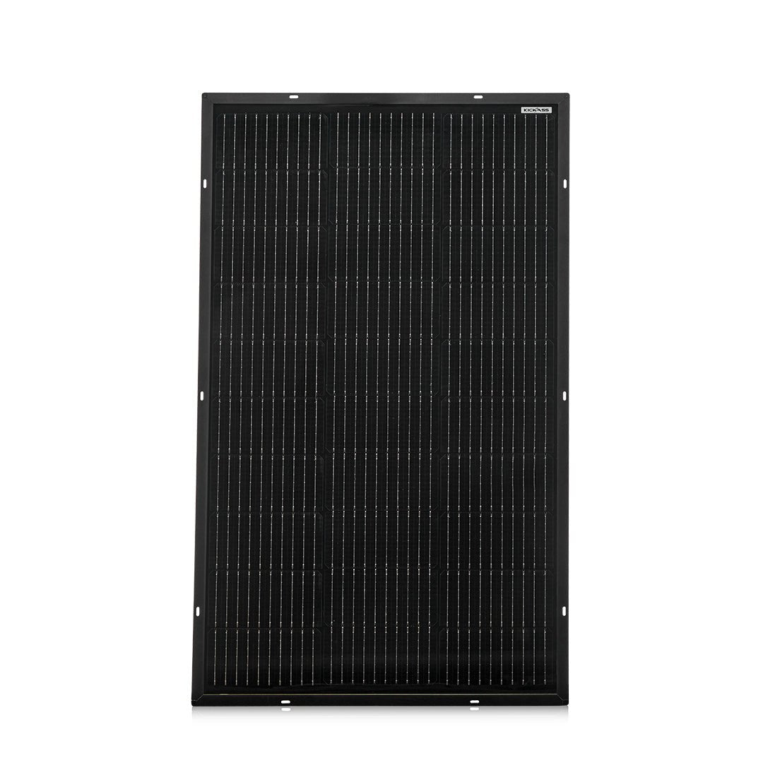 KickAss 12V 110W Ultra Slim Fixed Glass Solar Panel