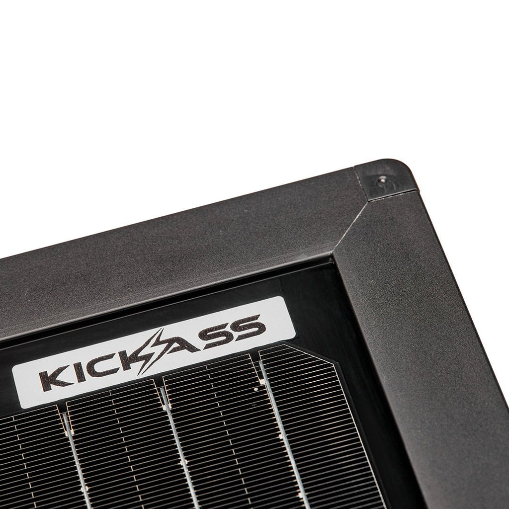 KickAss 12V 110W Ultra Slim Fixed Glass Solar Panel
