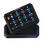 KickAss 12/24V 12 Gang Wireless Switch Panel with Magnetic Charging Cradle - MKII
