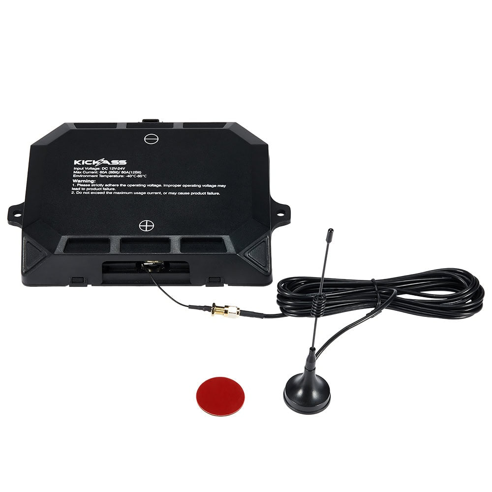 KickAss 12/24V 12 Gang Wireless Switch Panel with Magnetic Charging Cradle - MKII