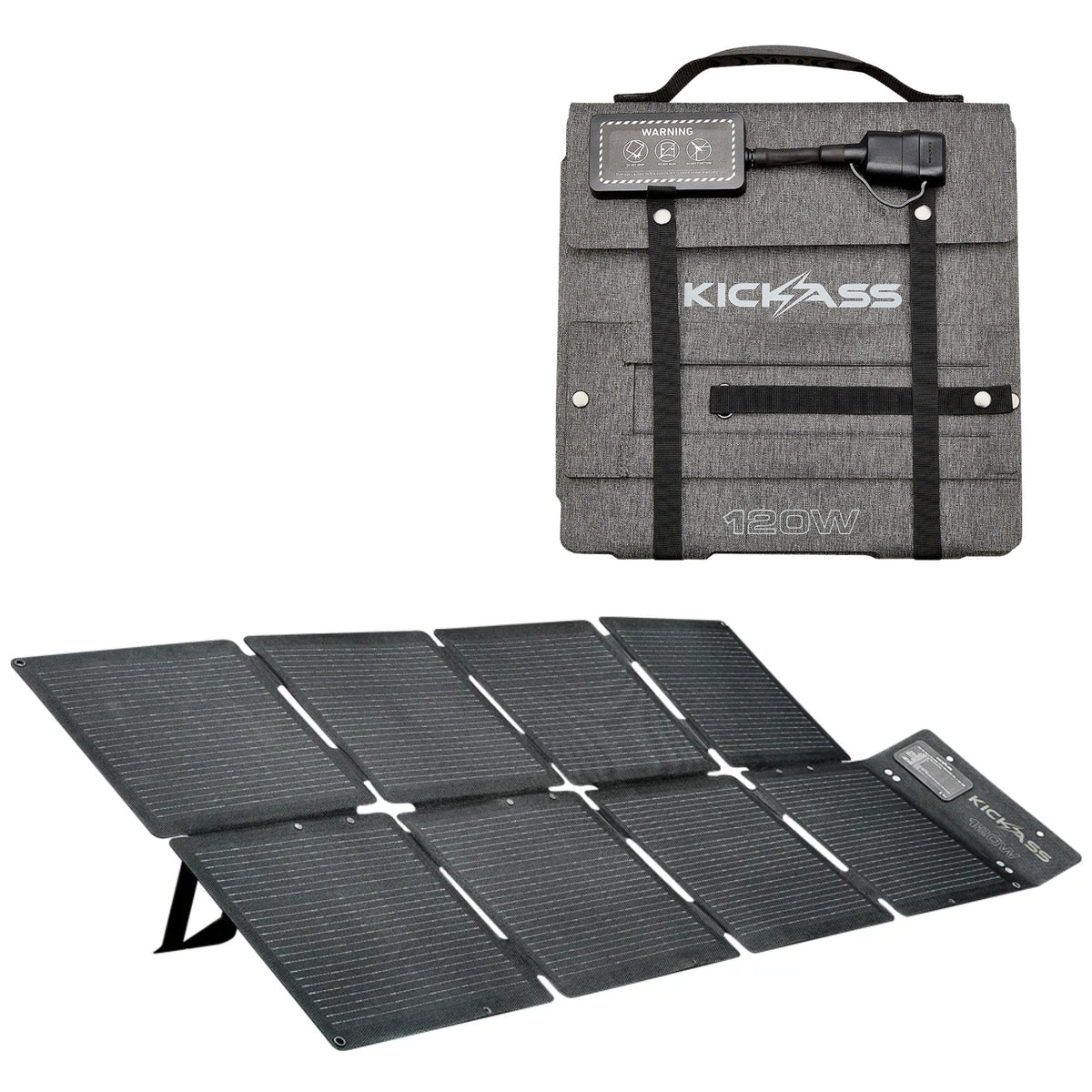 KickAss 120W DC Solar Blanket with Anderson Tail & USB Hub